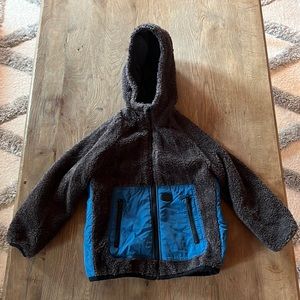 Zara Boys Jacket Blue & Grey Hooded Full Zip Jacket Only worn a few times!